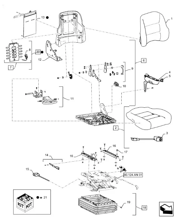 47598647 - Подушка сиденья